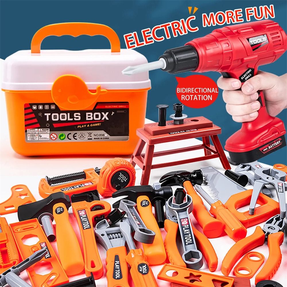 Workshop Tools Toy - ชุดเครื่องมือซ่อมของเล่นไฟฟ้า ของเล่นจำลองงานก่อสร้าง ชุดเครื่องมือเด็ก ชุดเรียนรู้วิศวกรรม ชุดเครื่องมือสำหรับเด็ก