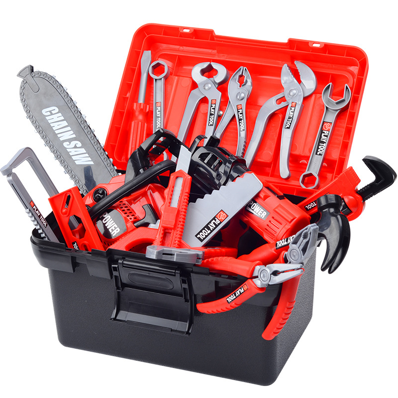 Workshop Tools Toy - ชุดเครื่องมือเด็ก ชุดของเล่นสว่าน ไขควง กล่องเครื่องมือ ชุดของเล่นบทบาทสมมติ ชุดก่อสร้าง