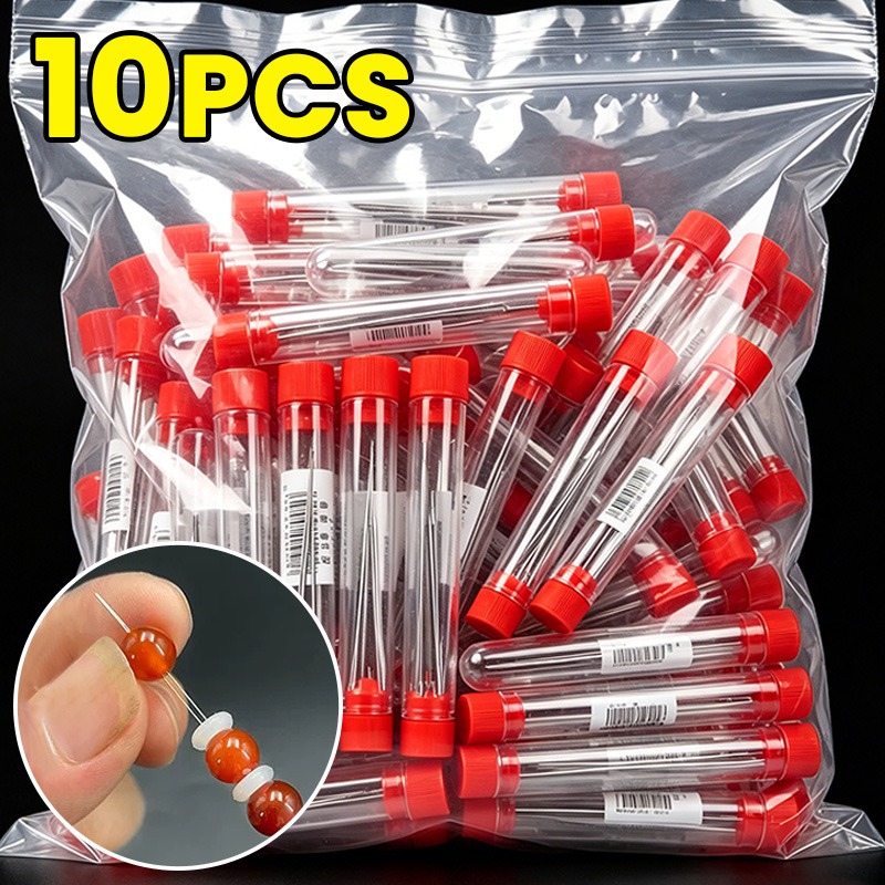 Tools Jewelry Making - เข็มร้อยลูกปัดแบบเปิด 1/10 ชิ้น ชุดเข็มร้อยลูกปัด DIY สำหรับทำเครื่องประดับ