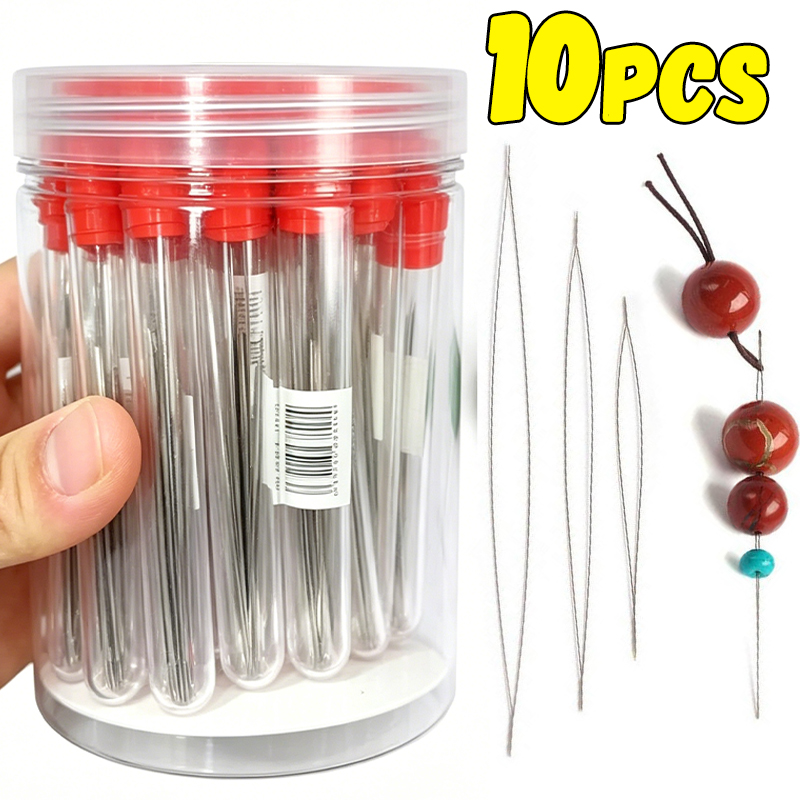 Tools Jewelry Making - เข็มร้อยลูกปัด 1-10 ชิ้น เข็มร้อยเม็ดลูกปัด หัวใหญ่ DIY