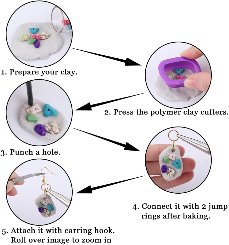 Polymer Clay ต่างหูทําชุดรวม 1 - Tools Jewelry Making บทวิจารณ์และราคา