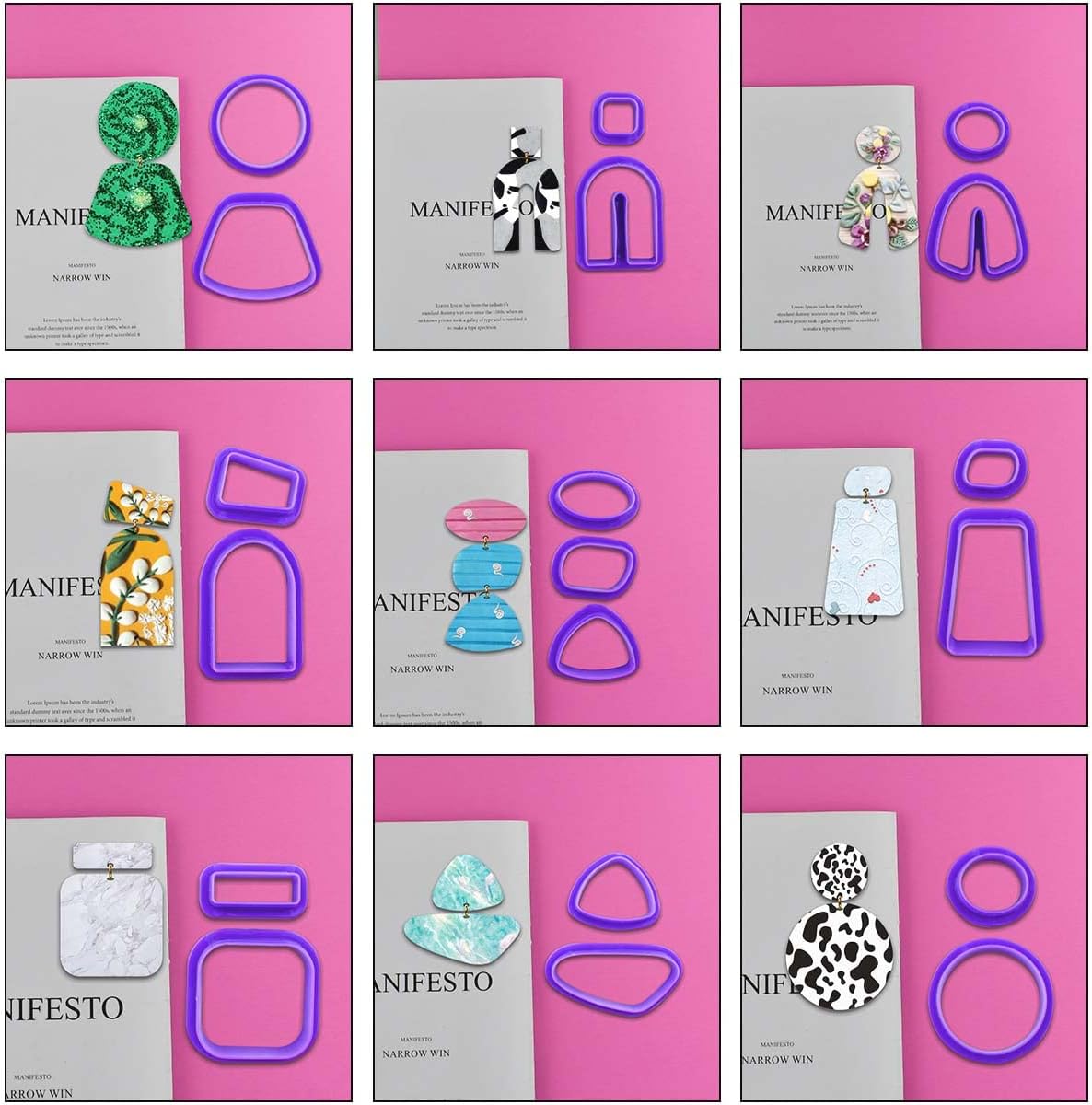 Polymer Clay ต่างหูทําชุดรวม 1 - Tools Jewelry Making บทวิจารณ์และราคา