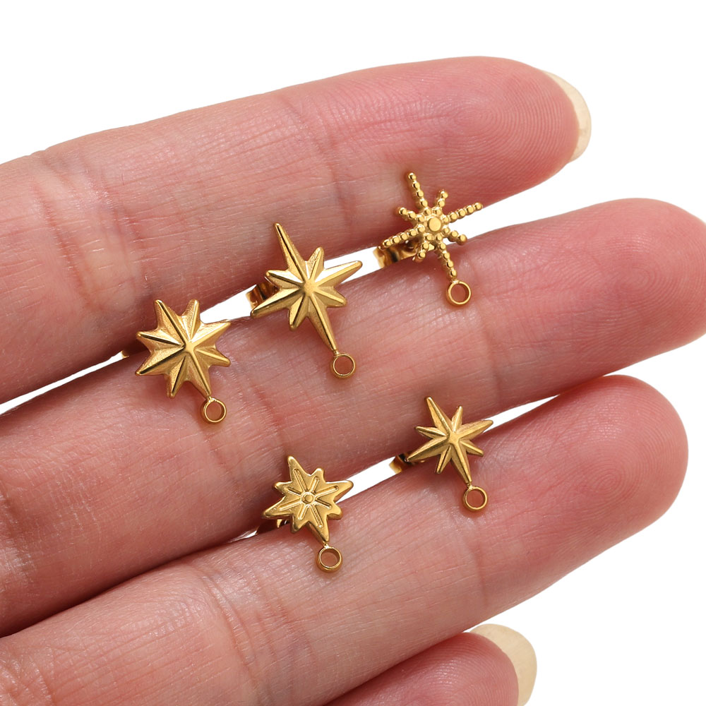 ต่างหูสแตนเลสรูปดาว 6 ชิ้น สำห - Tools Jewelry Making บทวิจารณ์และราคา