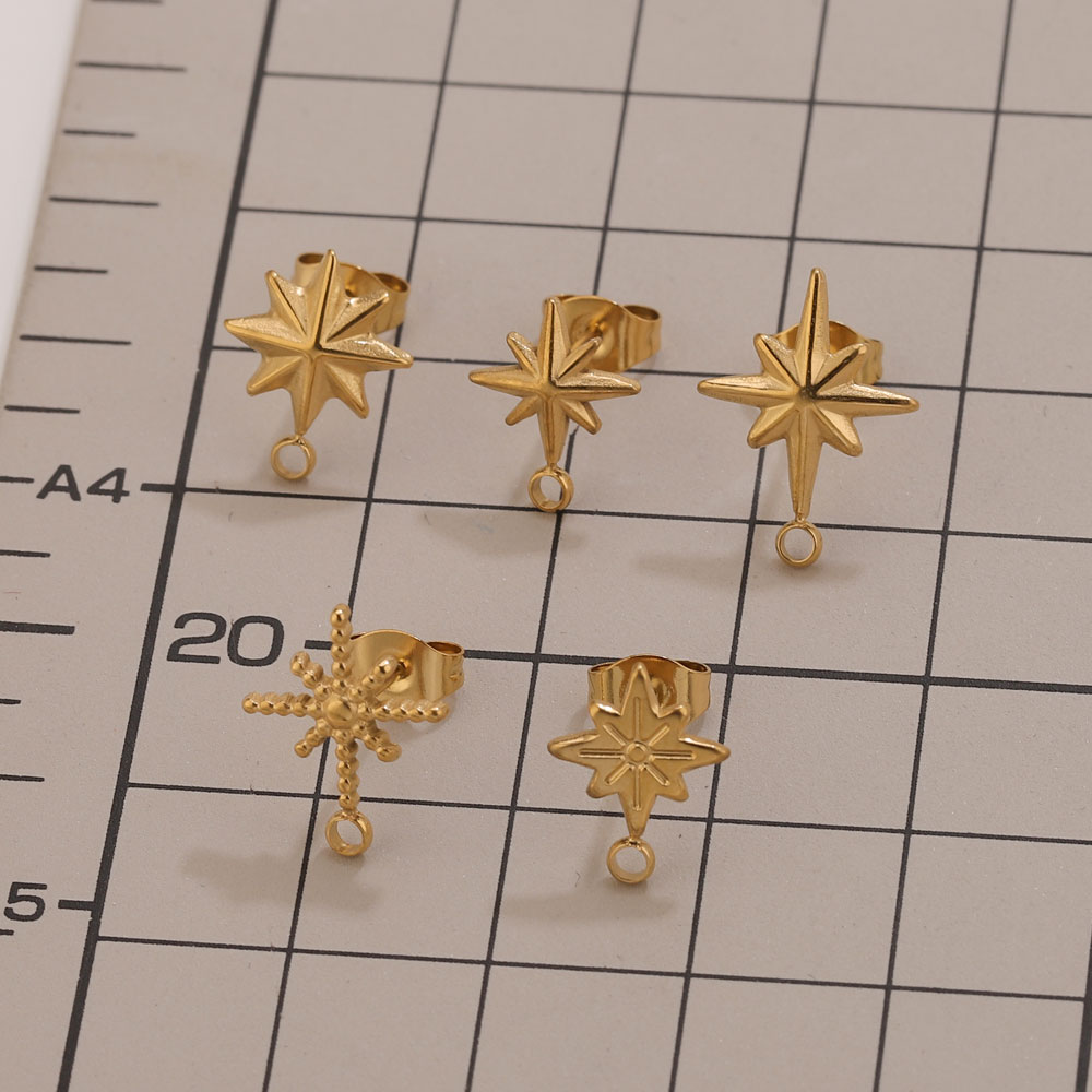 ต่างหูสแตนเลสรูปดาว 6 ชิ้น สำห - Tools Jewelry Making บทวิจารณ์และราคา